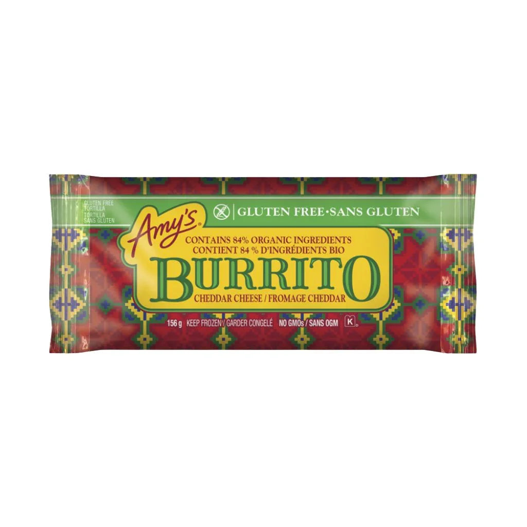 burrito au fromage cheddar sans gluten Amy's - La Boite à Grains
