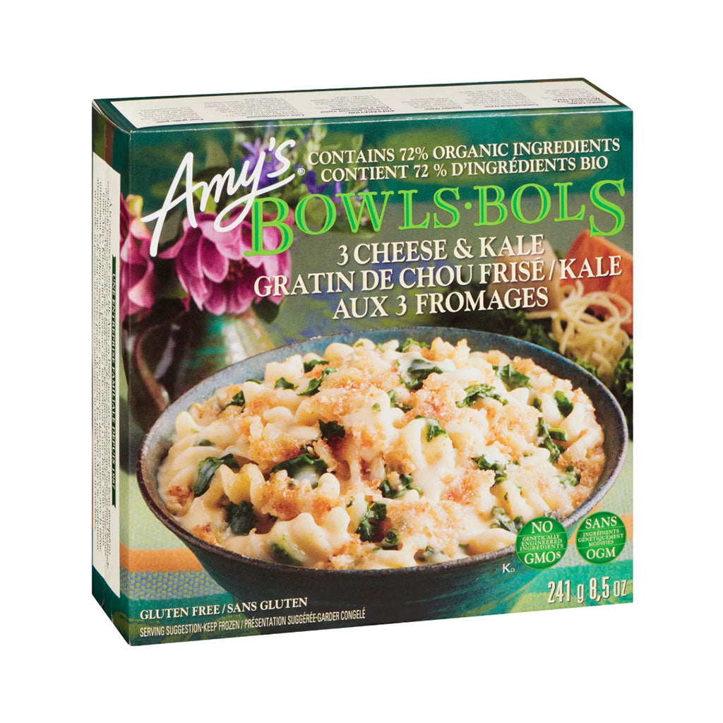 gratin de chou frisé kale aux 3 fromages Amy,s - La Boite à Grains