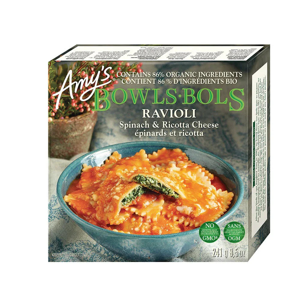 raviolis épinardset ricotta Amy's - La Boite à Grains