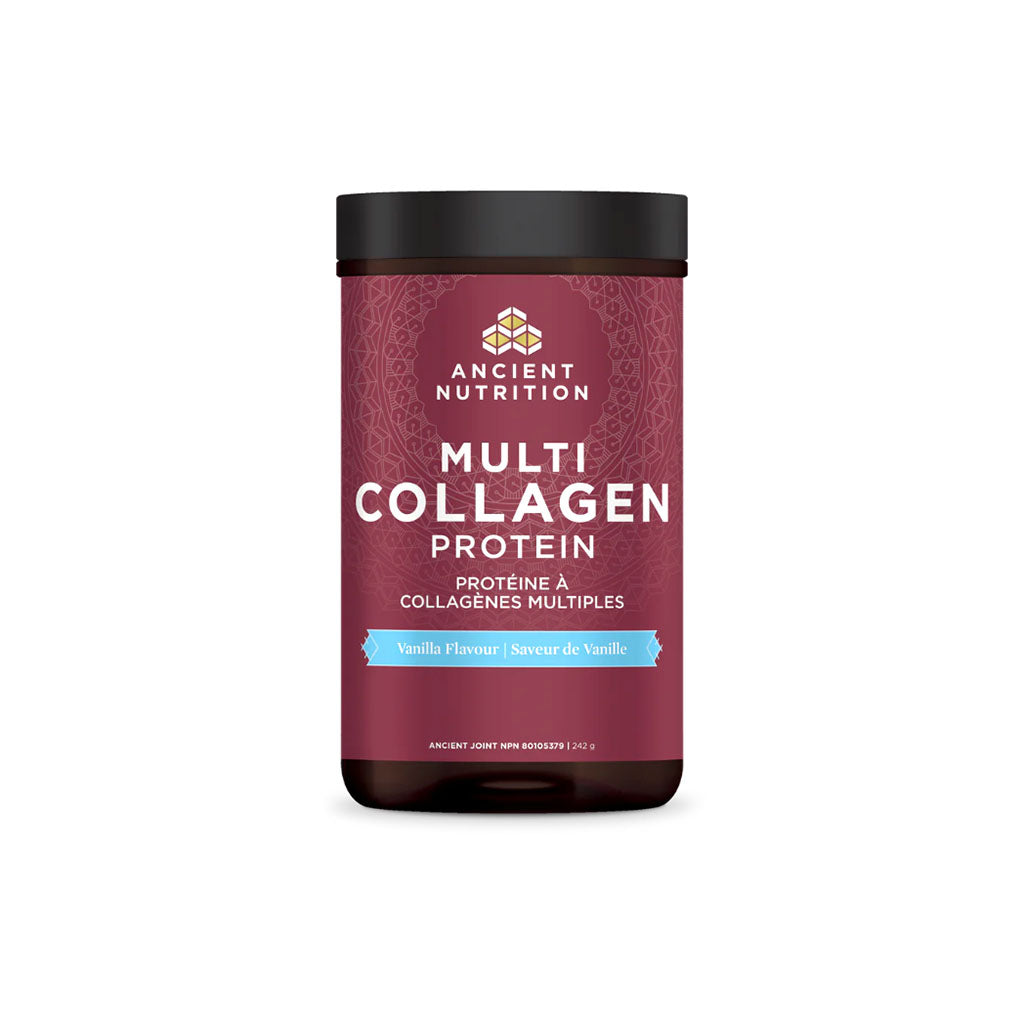 ancient nutrition protéine à collagènes multiples saveur de vanille 242 g - La Boite à Grains