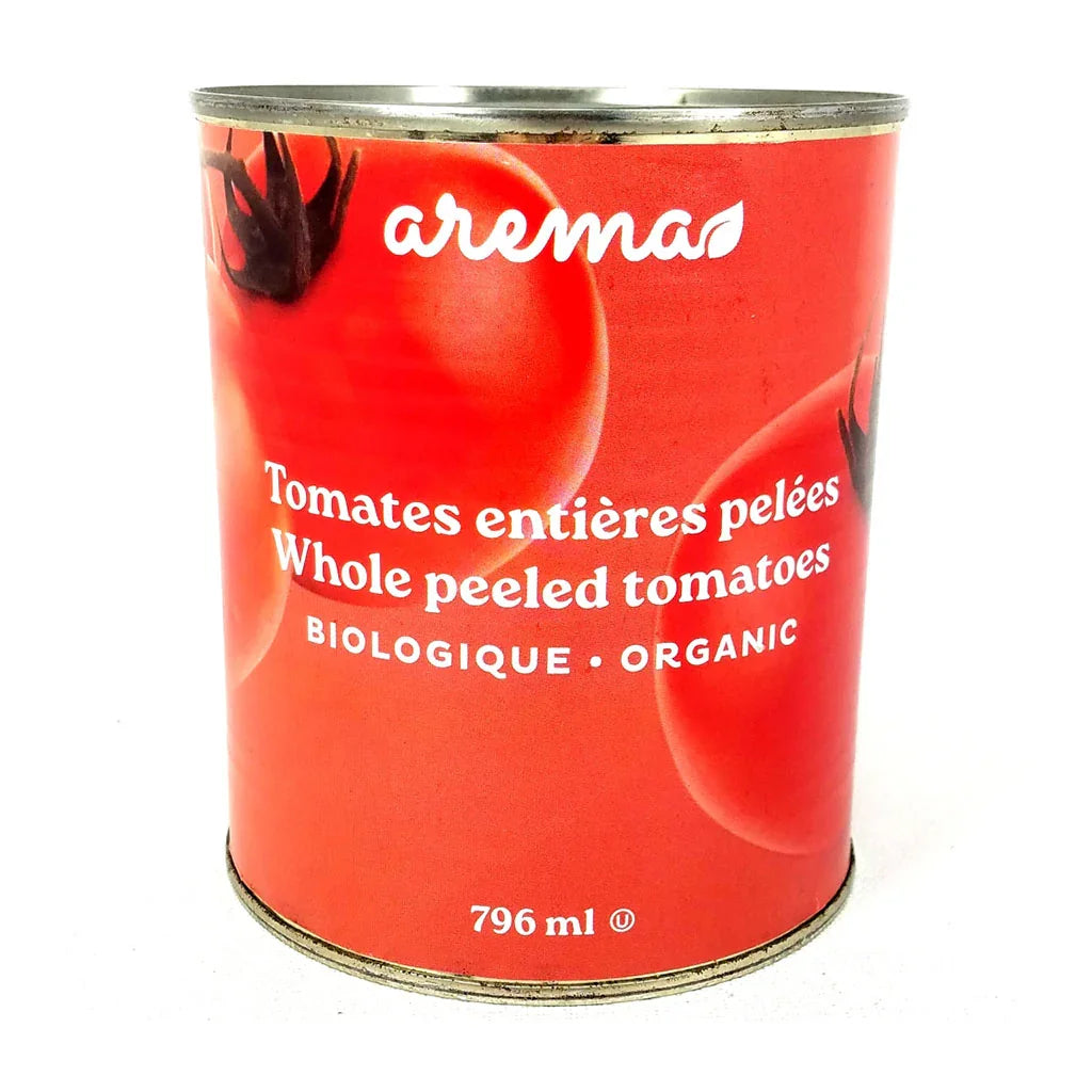 tomates entières pelées biologiques Arema - La Boite à Grains