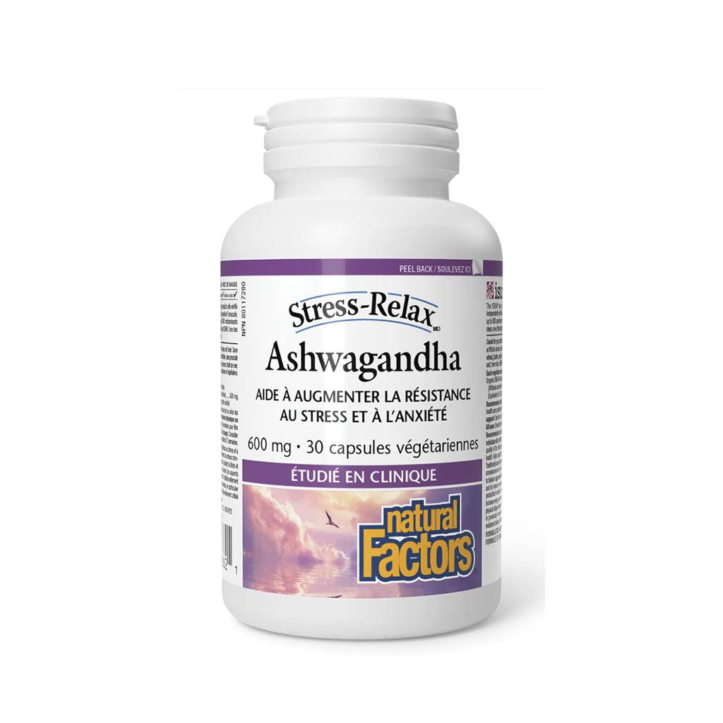 Ashwagandha 600 mg Natural Factors - La Boite à Grains