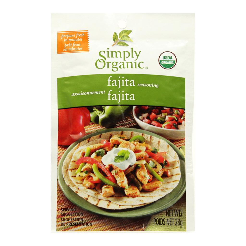 Assaisonnement à Fajita Bio Simply Organic - La Boite à Grains