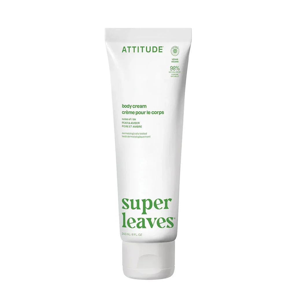 Attitude Super Leaves Pear and Amber Body Cream - La Boite à Grains