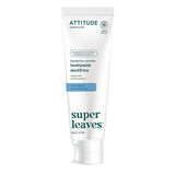 attitude dentifrice blanchissant menthe poivrée sans fluor super leaves 120 g - La Boite à Grains