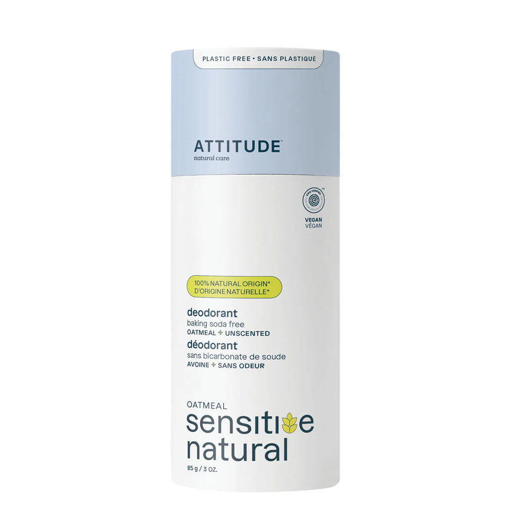 Attitude déodorant avoine sans odeur et sans bicarbonate de soude 85 g - La Boite à Grains