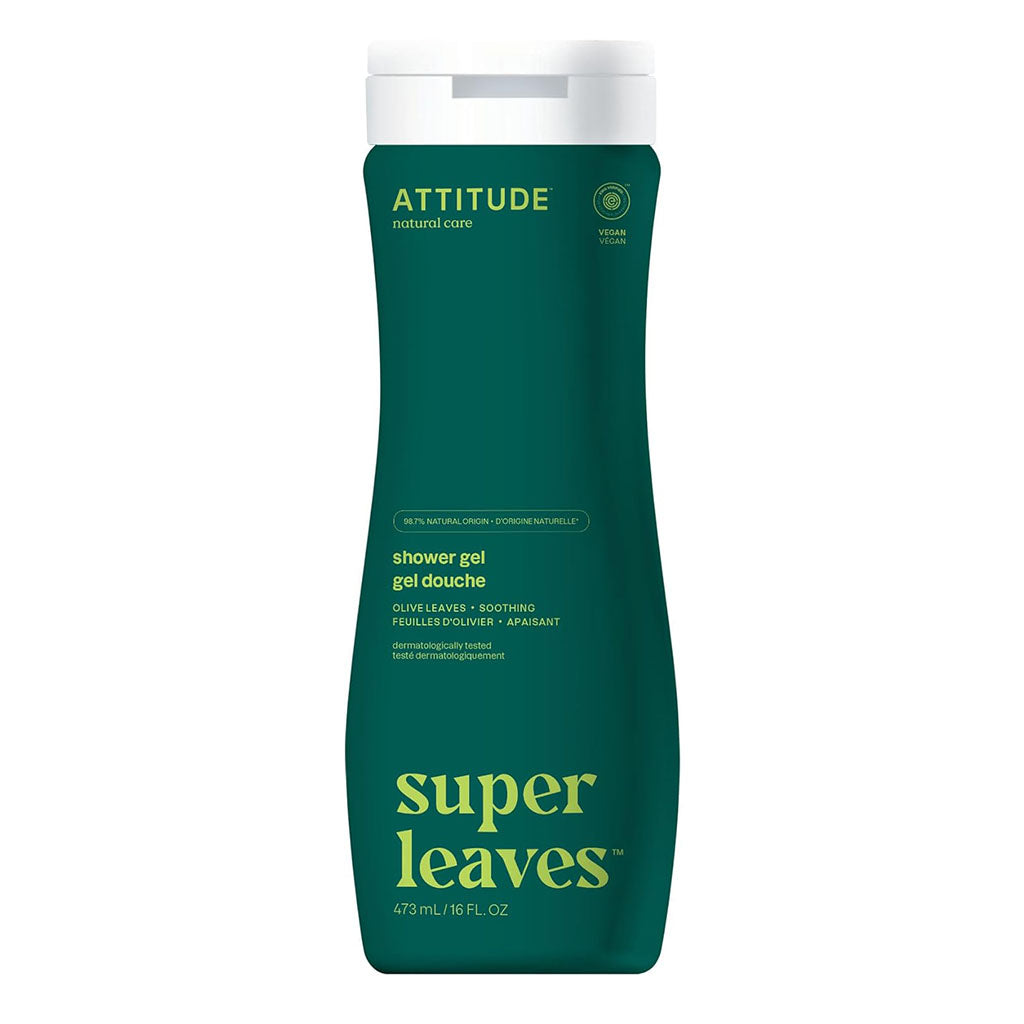 attitude super leaves gel douche feuilles d'olivier apaisant 473 ml