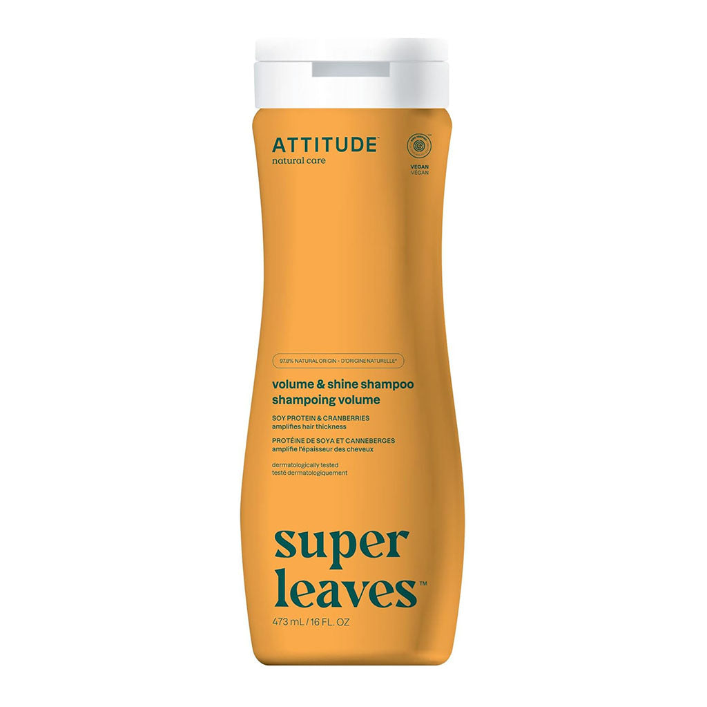 attitude super leaves shampoing volume protéine de soya et canneberges 473 ml