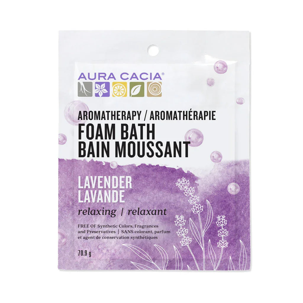 aura cacia relaxing lavender bubble bath 70.9 g