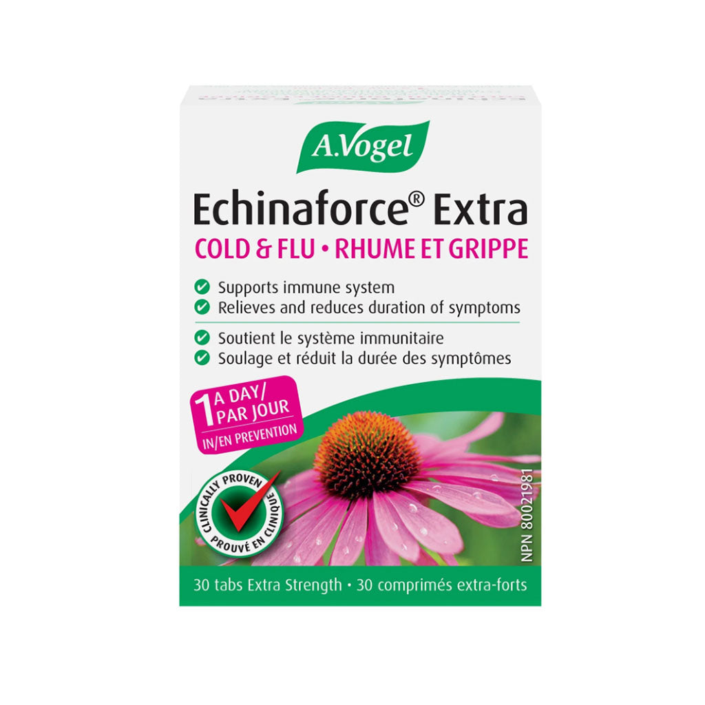 a. vogel echinaforce extra rhume et grippe prévention 30 comprimés