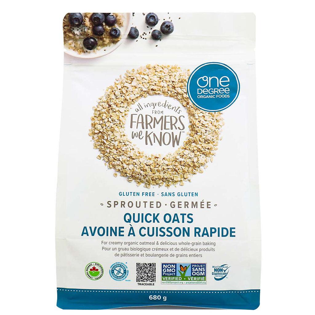 Avoine à Cuisson Rapide Germée Sans Gluten Biologique One Degree - La Boite à Grains