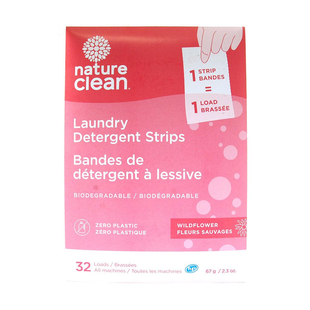 Bandes de Détergent à Lessive Biodégradable Fleurs Sauvages Nature Clean - La Boite à Grains