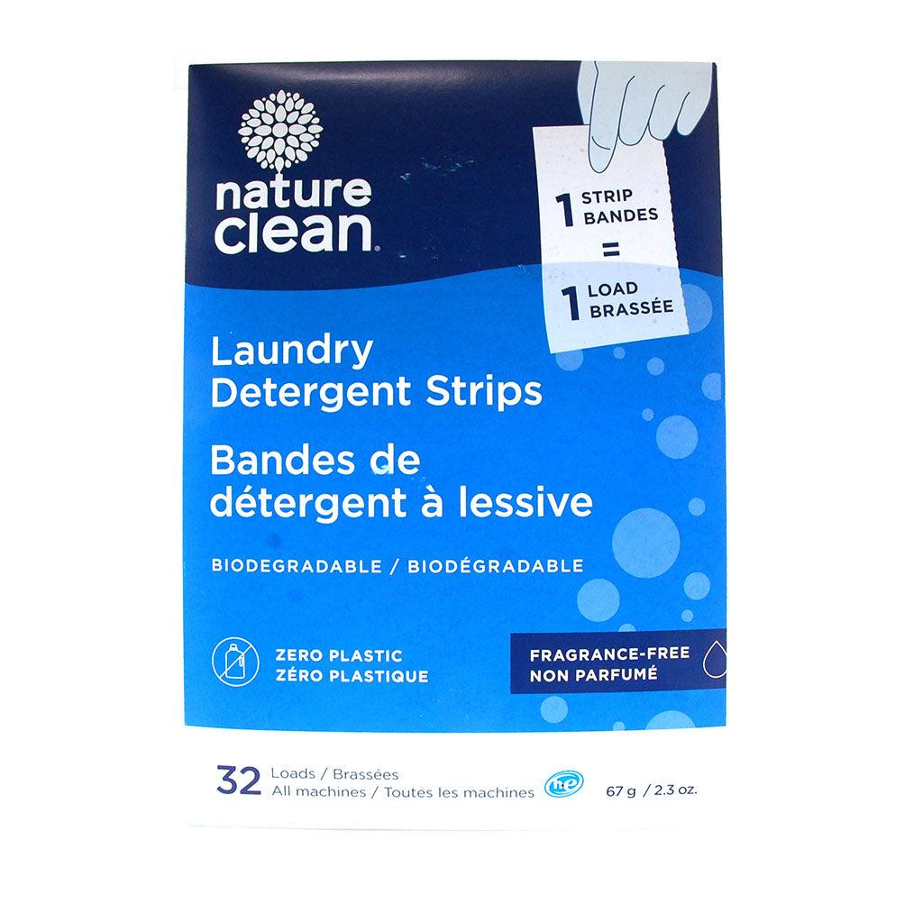 Bandes de Détergent à Lessive Biodégradable Non Parfumé Nature Clean - La Boite à Grains