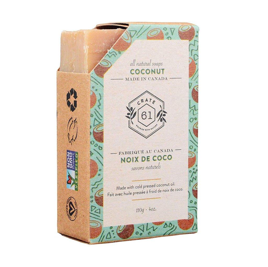 Barre de Savon à la Noix de Coco Crate 61 Organics - La Boite à Grains
