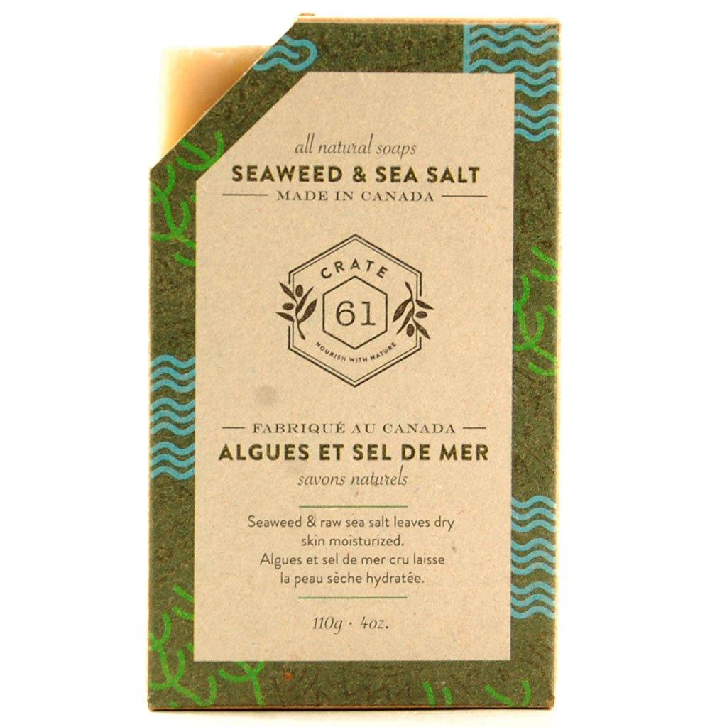 Barre de Savon Algues et Sel de Mer Crate 61 Organics - La Boite à Grains