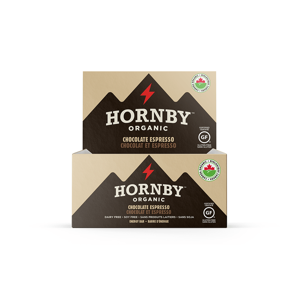 Barre Énergétique Chocolat et Espresso Hornby Organic - La Boite à Grains