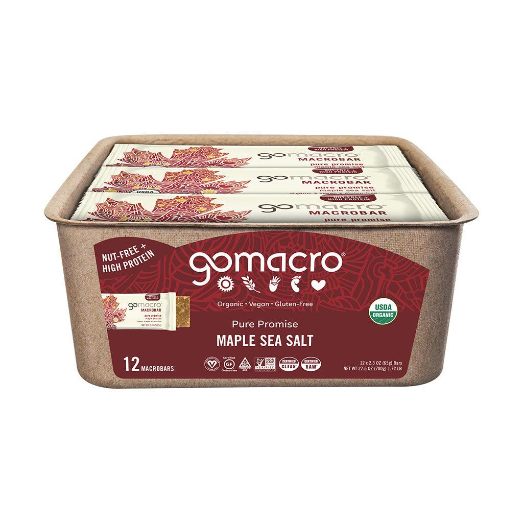 Barre Promesse Pure Érable Sel de Mer GoMacro - La Boite à Grains