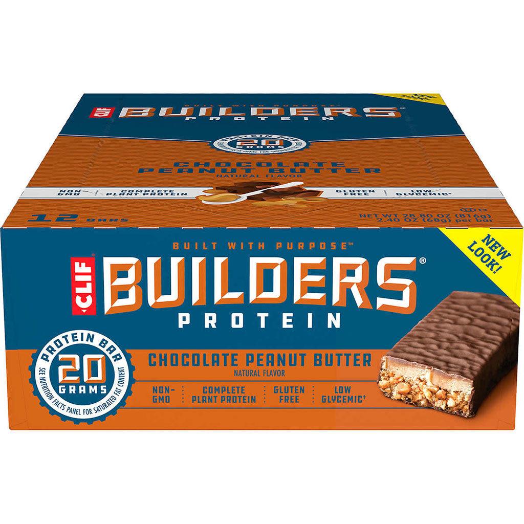 Barre Protéinée Chocolat et Beurre d'Arachide Builder's Protein Clif - La Boite à Grains