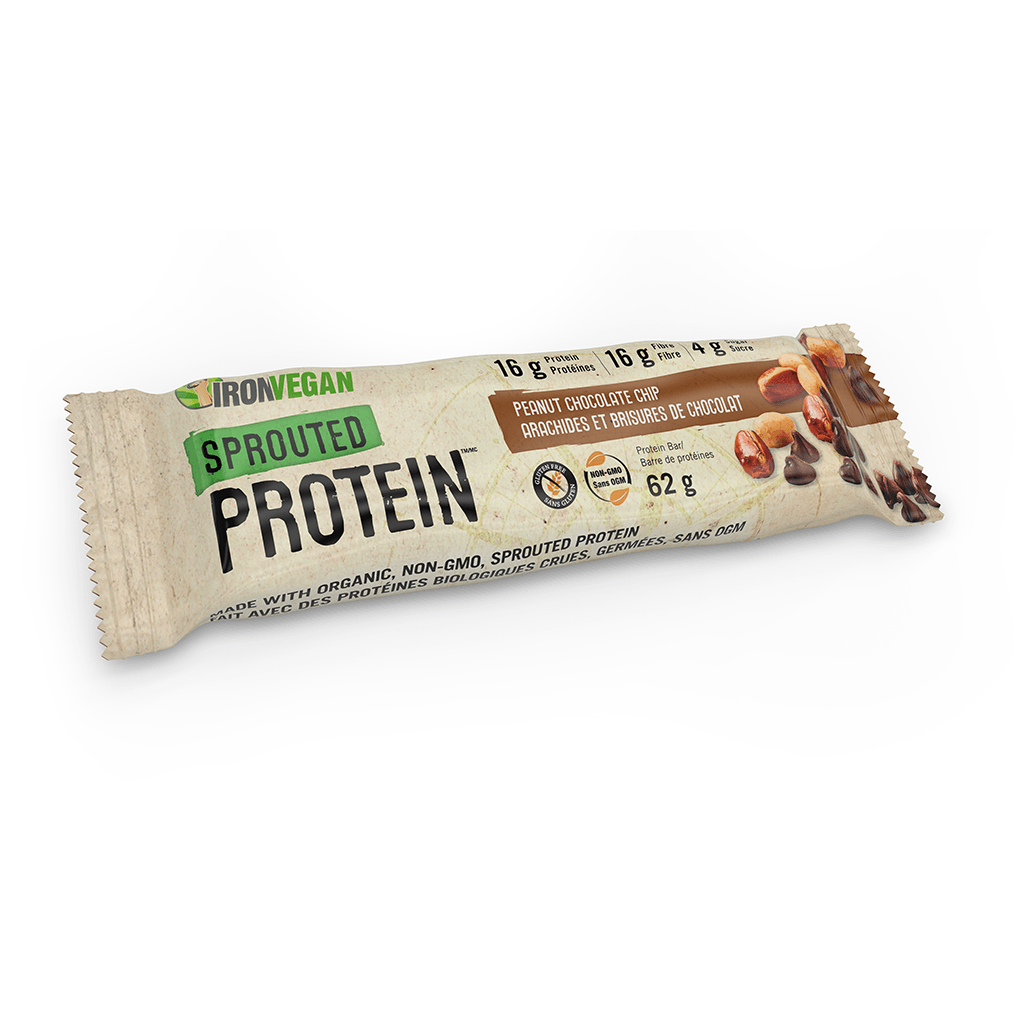 Barre Protéinée Végane Arachides et Chocolat Sprouted Protein Iron Vegan - La Boite à Grains