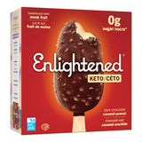Barres Glacées Chocolat Noir Caramel Arachide Keto Enlightened - La Boite à Grains