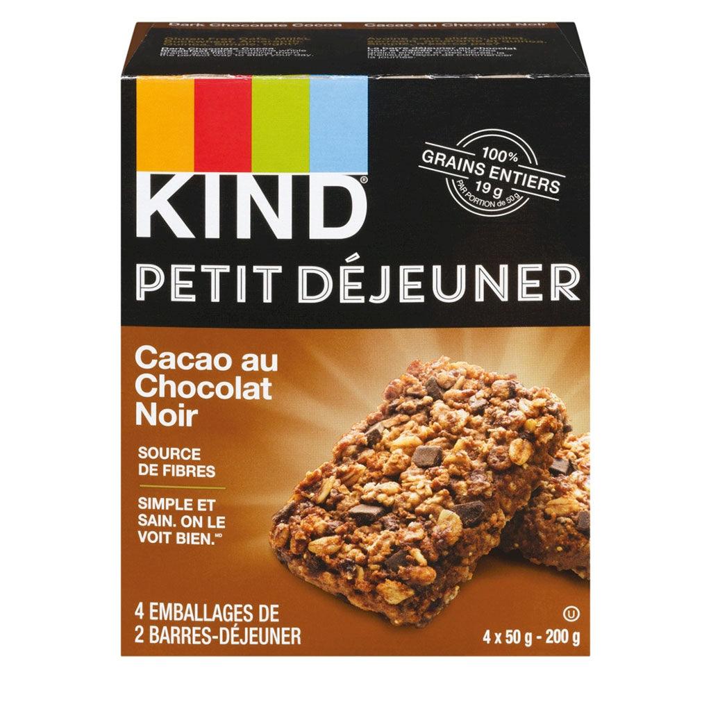 Barres Petit Déjeuner Cacao Chocolat Noir Kind - La Boite à Grains