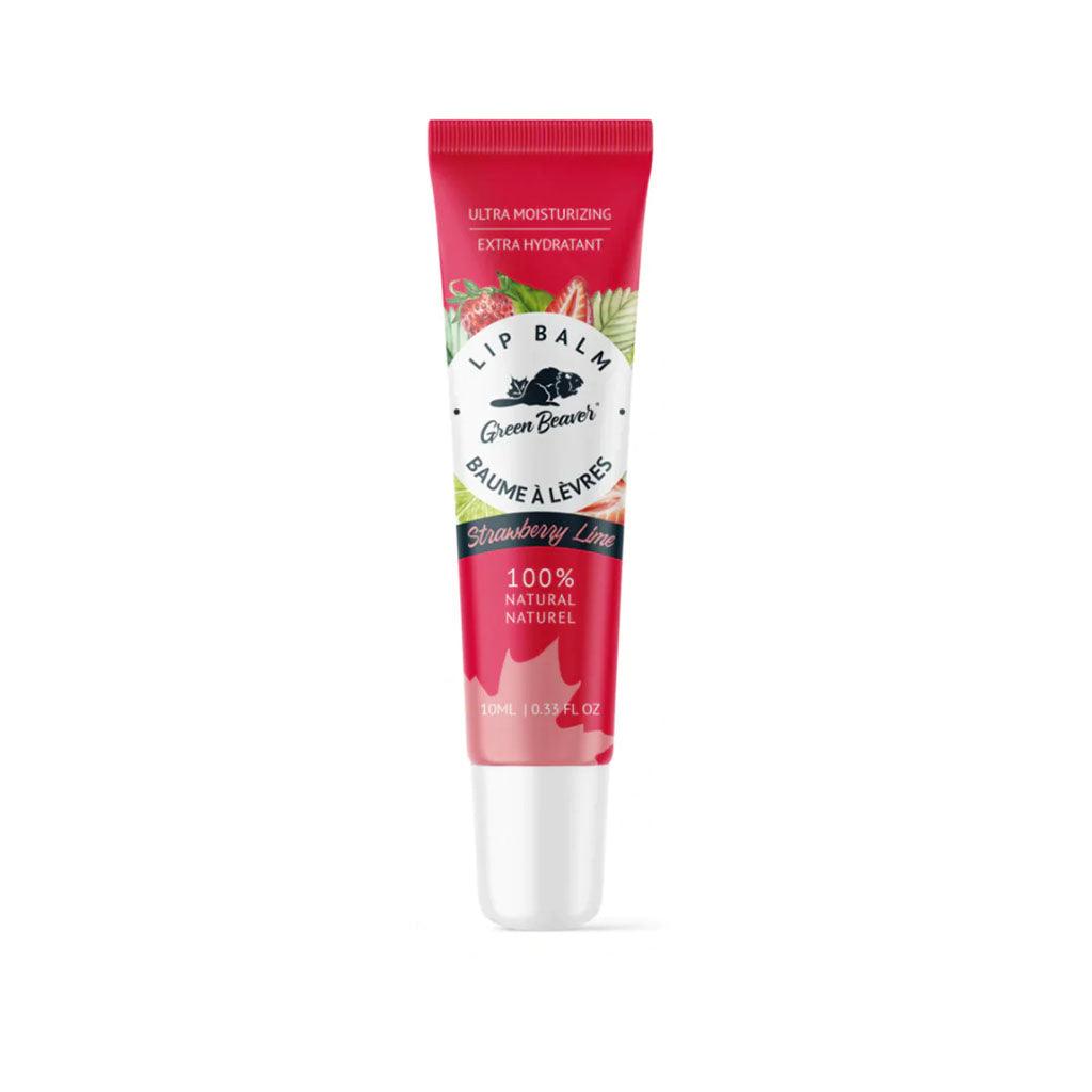 Baume à Lèvres Extra Hydratant Fraise Lime Green Beaver - La Boite à Grains