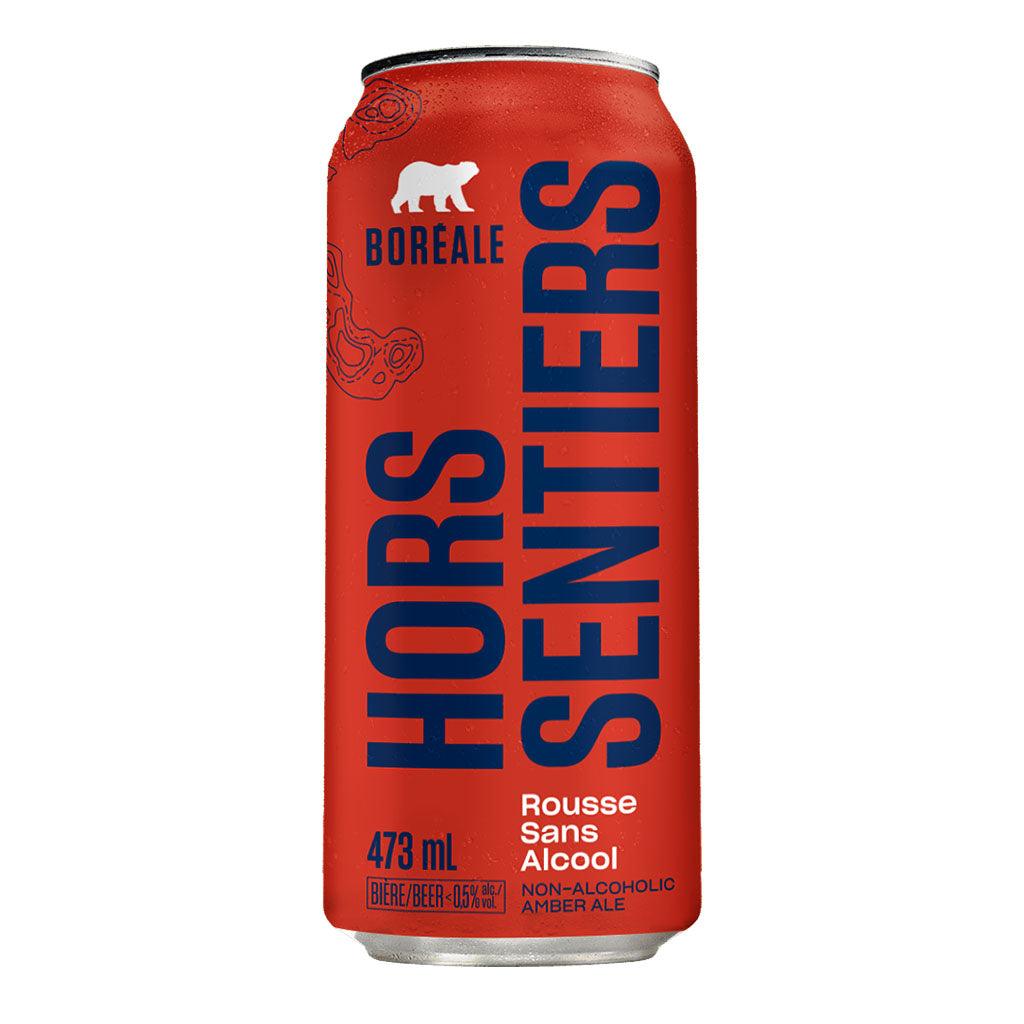 Bière Hors Sentiers Rousse Sans Alcool Boréale - La Boite à Grains