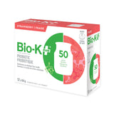 bio-k+ probiotiques fraise à base de lait 12 x 98 g