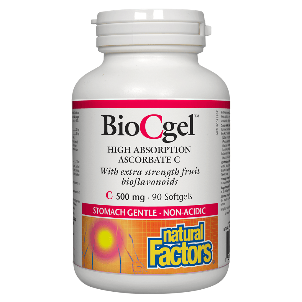 BioCgel 500 mg Natural Factors - La Boite à Grains