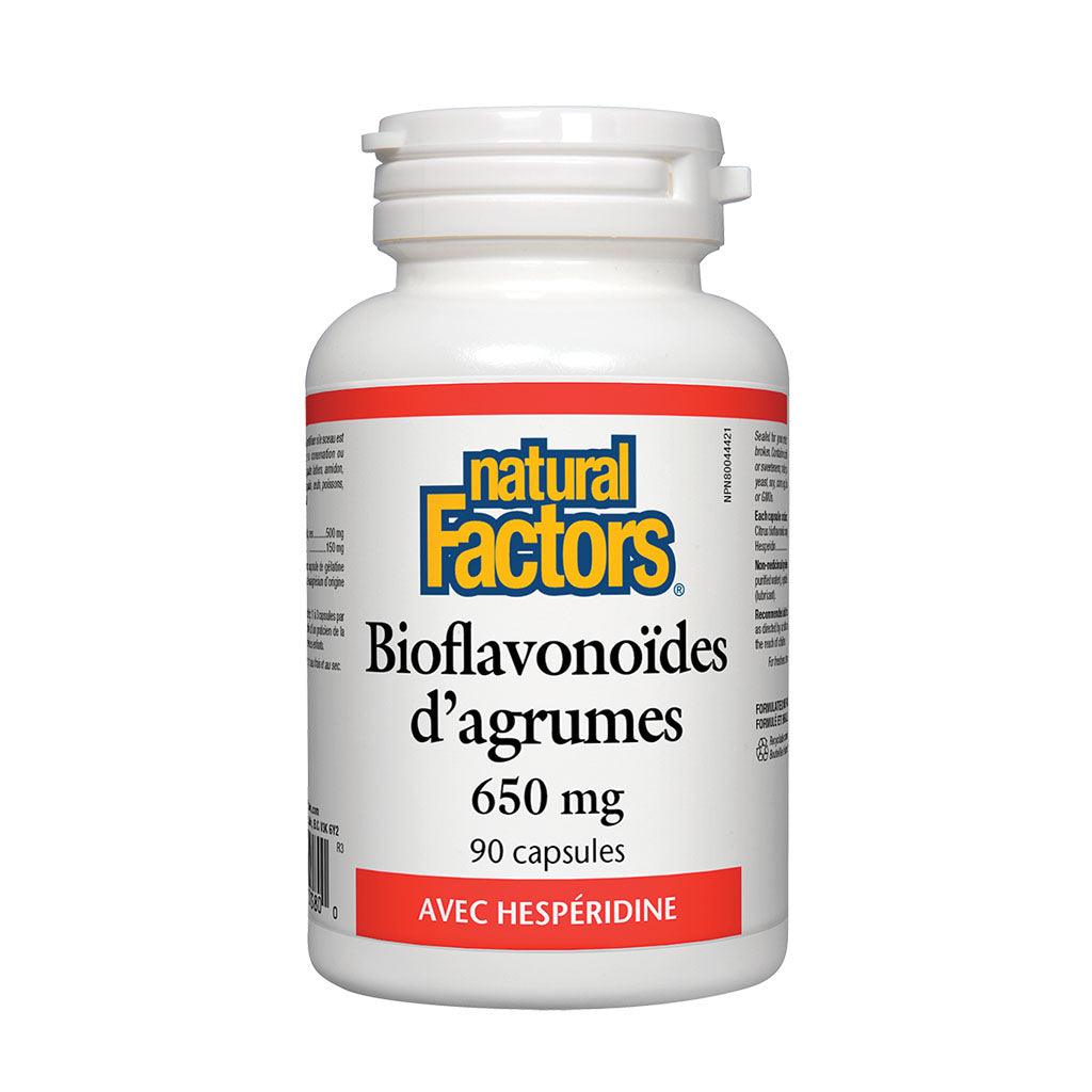 Bioflavonoïdes d'Agrumes Natural Factors - La Boite à Grains