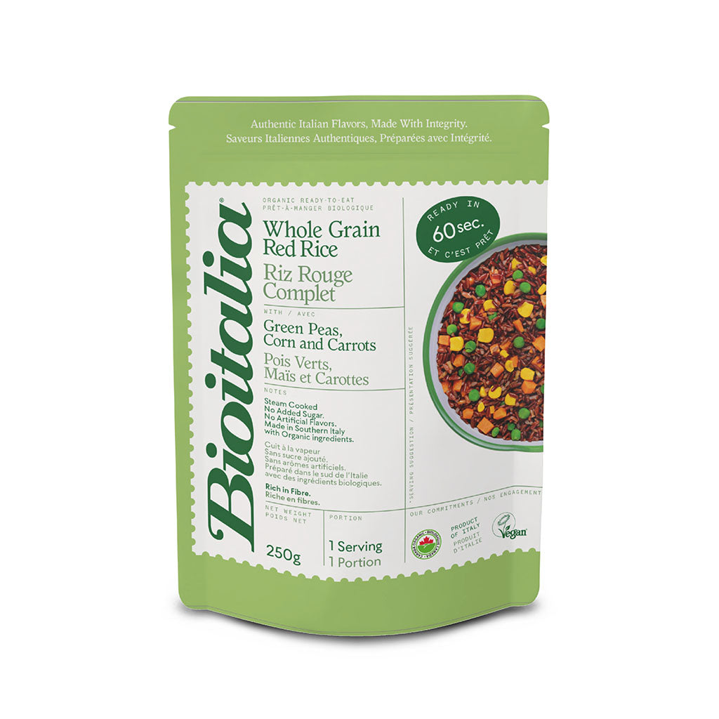 Riz Rouge Complet Pois Verts, Maïs et Carottes Biologique – La Boite à ...