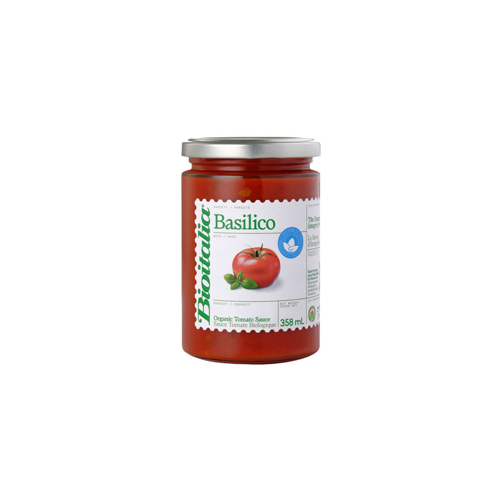 sauce Basilico biologique Bioitalia - La Boite à Grains