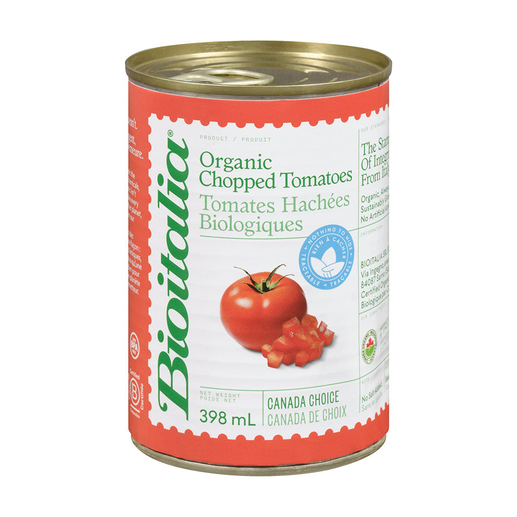 tomates hachées biologiques Bioitalia - La Boite à Grains