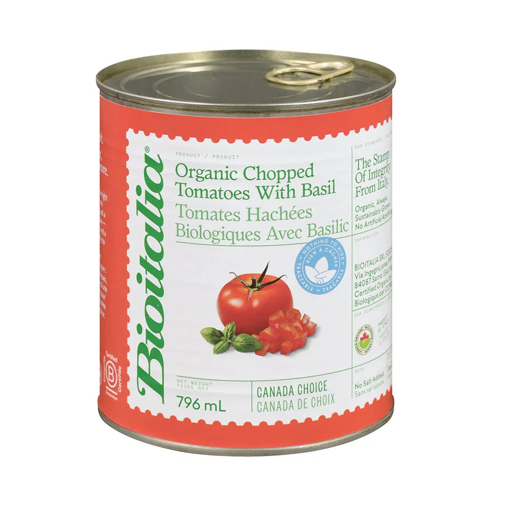 organic chopped tomatoes with basil Bioitalia - La Boite à Grains