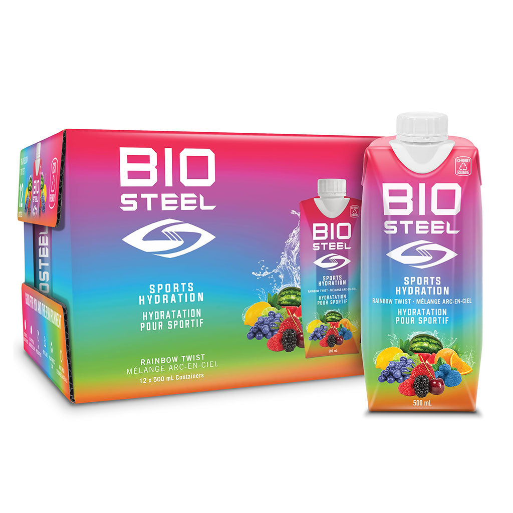 biosteel boisson hydratation pour sportif mélange arc-en-ciel 12 x 5000 ml - La Boite à Grains