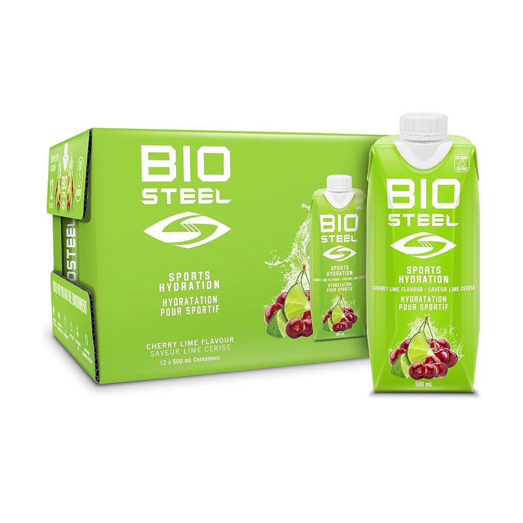 biosteel boisson hydratation pour sportif lime cerise 12 x 500 ml - La Boite à Grains