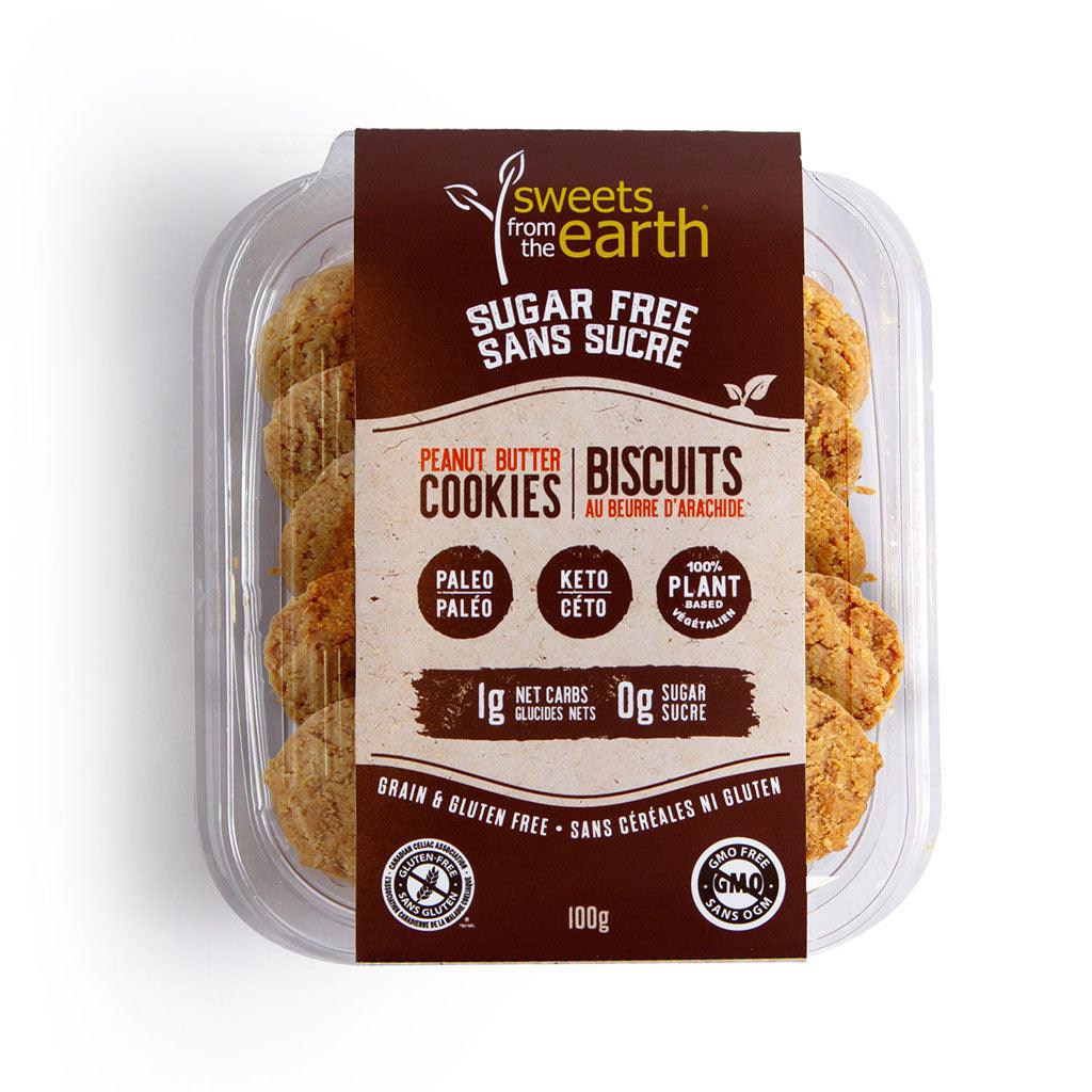 Biscuits au Beurre d'Arachide Sans Sucre Sweets from the Earth - La Boite à Grains