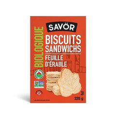 Biscuits Sandwichs Feuille d'Érable Biologique Savör - La Boite à Grains