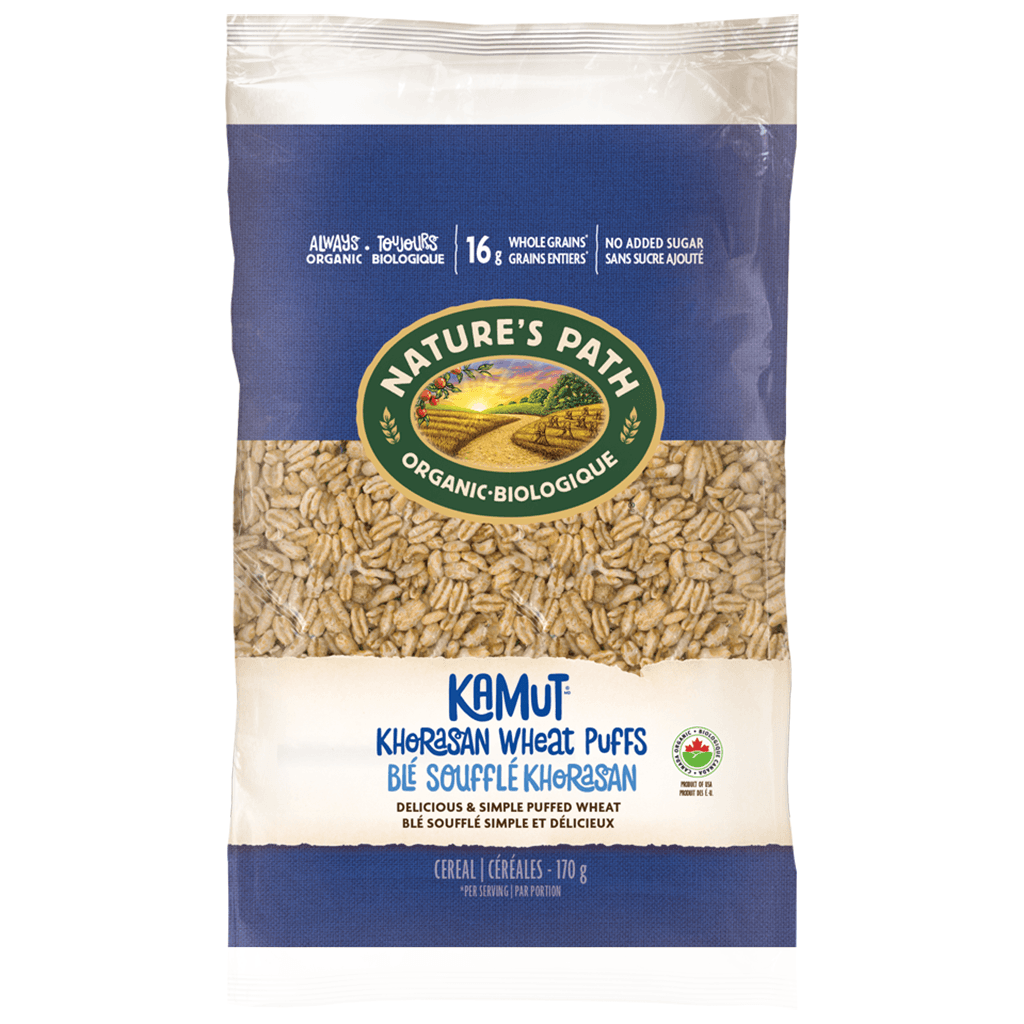 Blé Soufflé Khorasan Biologique Nature's Path - La Boite à Grains
