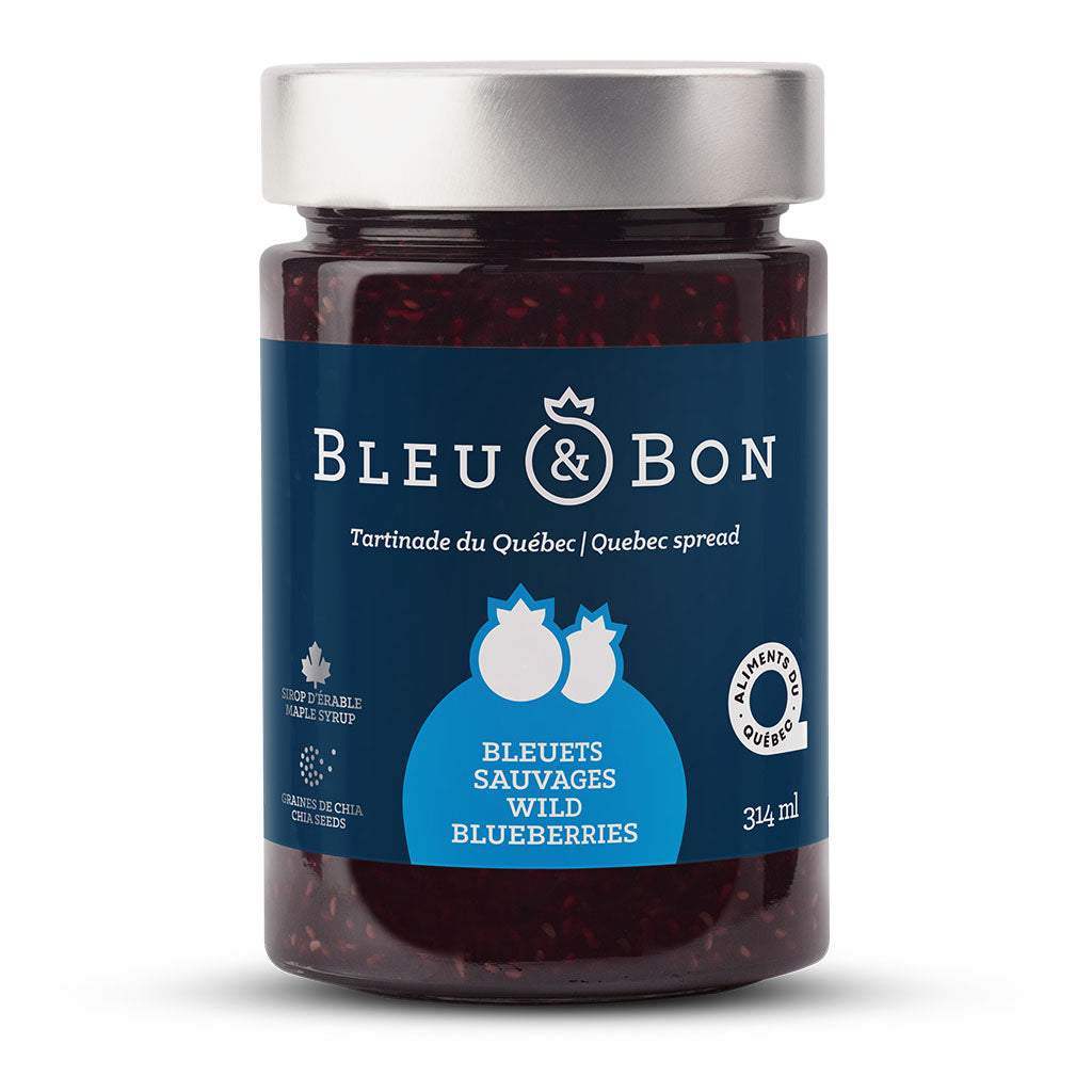 tartinade du québec bleuets sauvages Bleu & Bon - La Boite à Grains