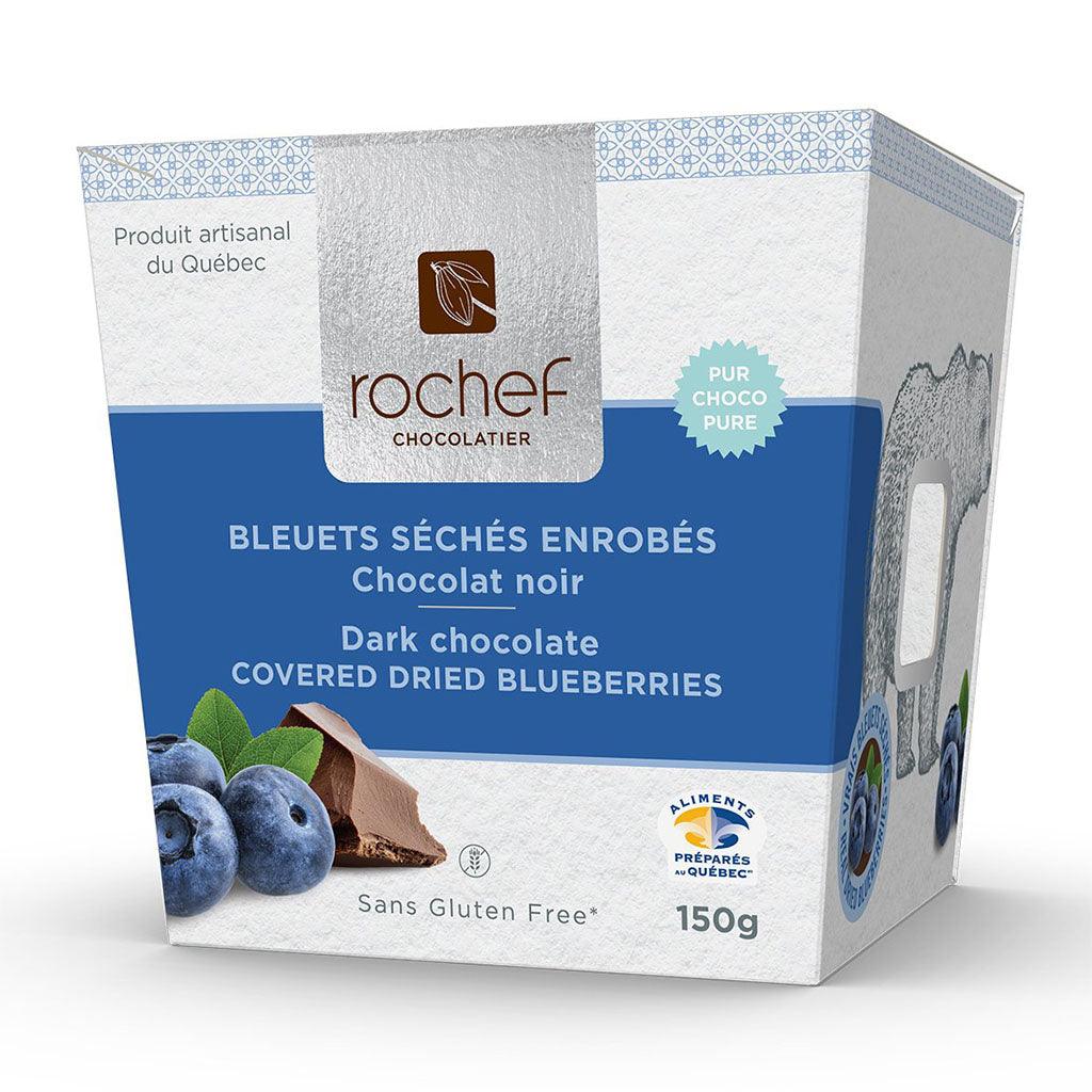 Bleuets Séchés Enrobés Chocolat Noir Rochef Chocolatier - La Boite à Grains