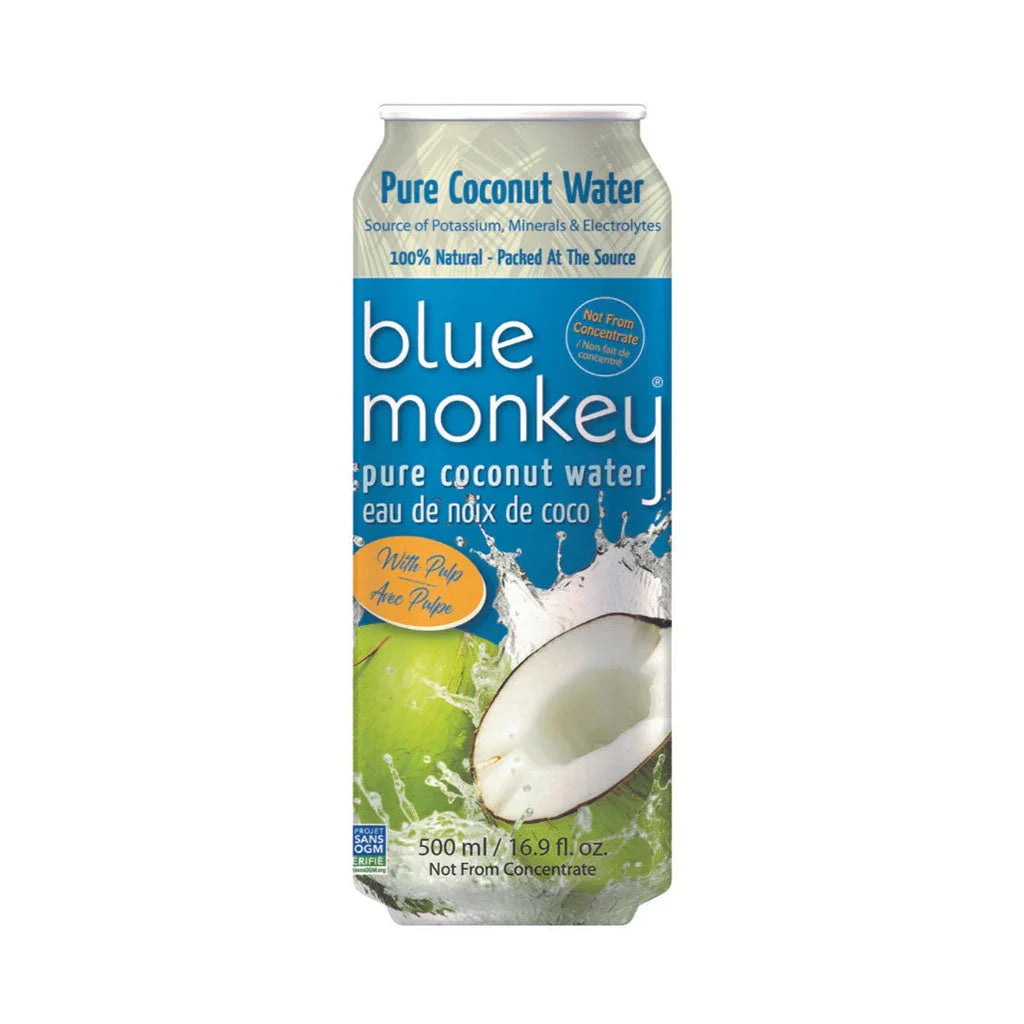 blue monkey coconut water with pulp 500 ml - La Boite à Grains