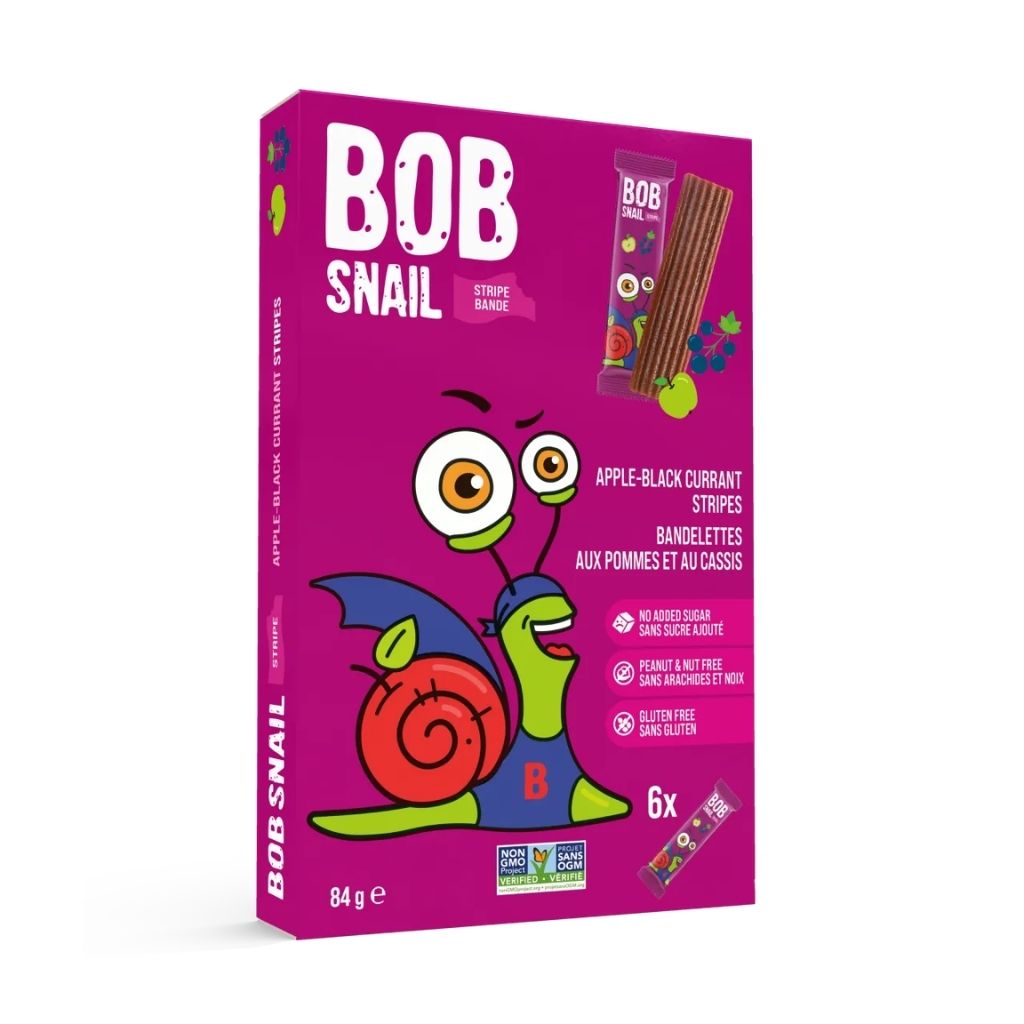 bandelettes aux pommes et au cassis Bob Snail - La Boite à Grains