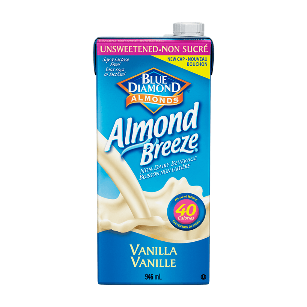 Boisson aux Amandes et Vanille Non Sucrée Sans Soya Almond Breeze - La Boite à Grains