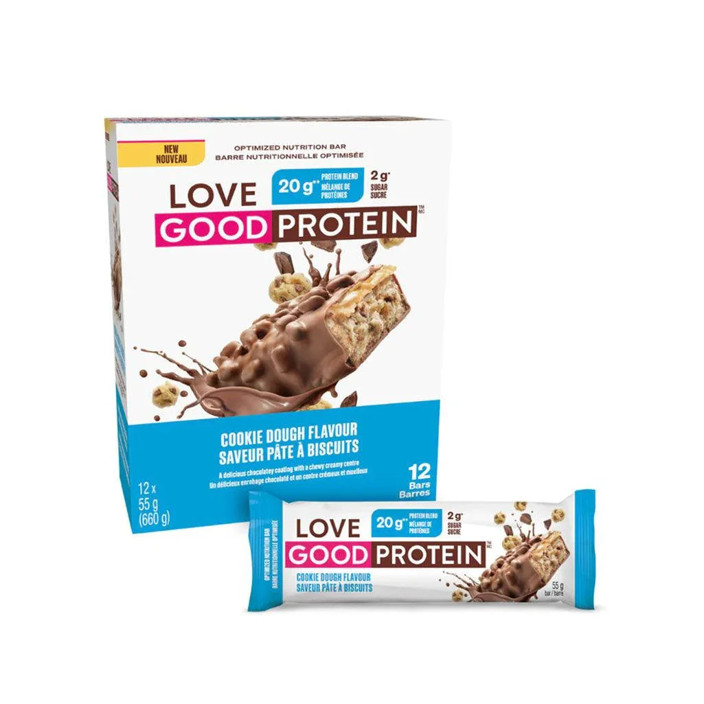 Box of 12 Love Good Protein Bars Love Good Fats Cookie Dough Flavor