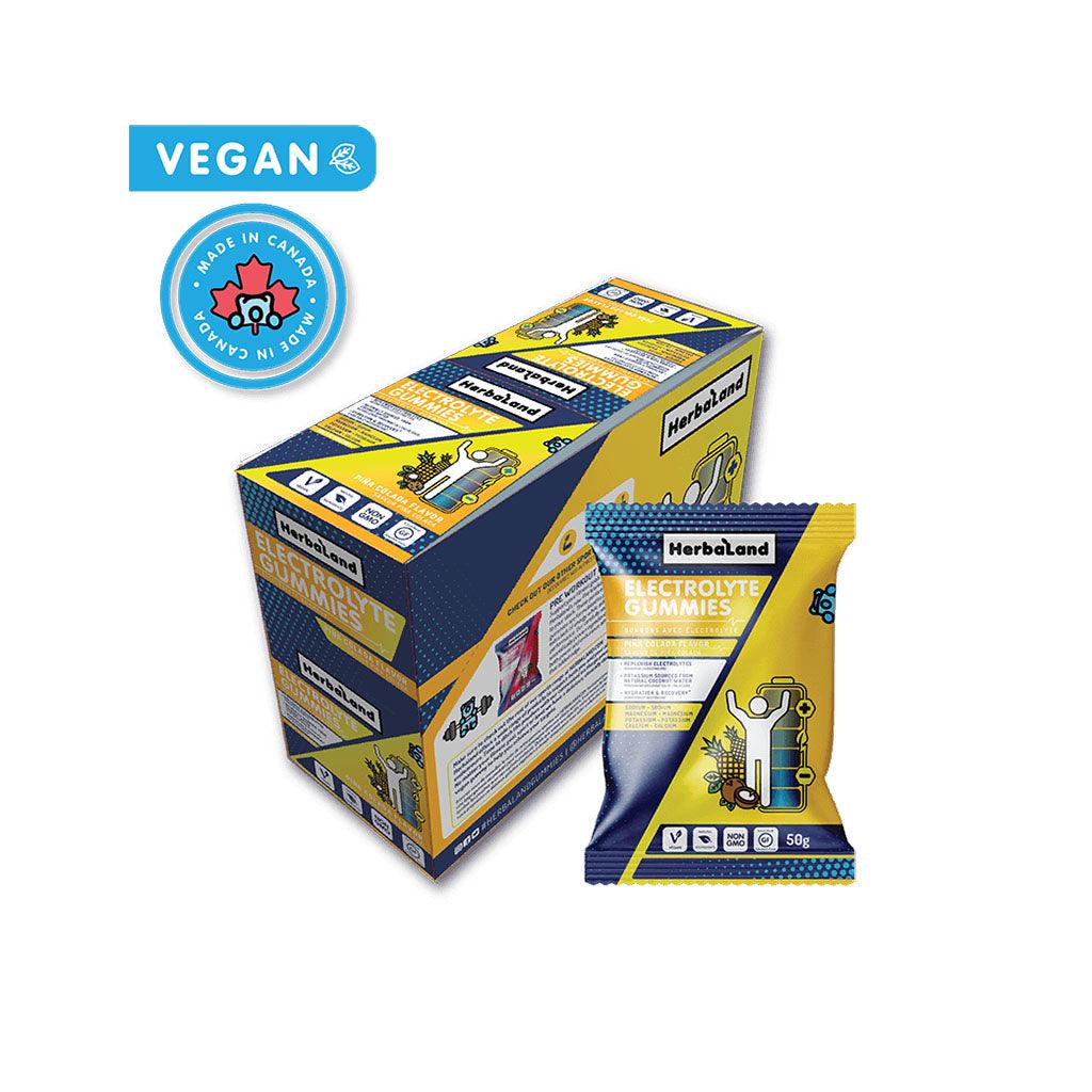 Bonbons aux Électrolytes Piña Colada HerbaLand - La Boite à Grains