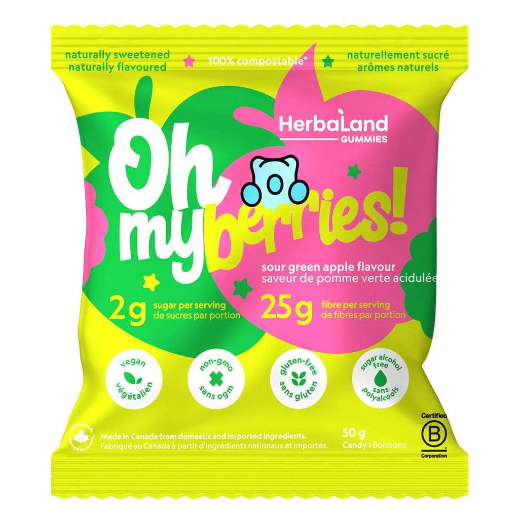 Bonbons Oh My Berries! Saveur de Pomme Verte Acidulée HerbaLand