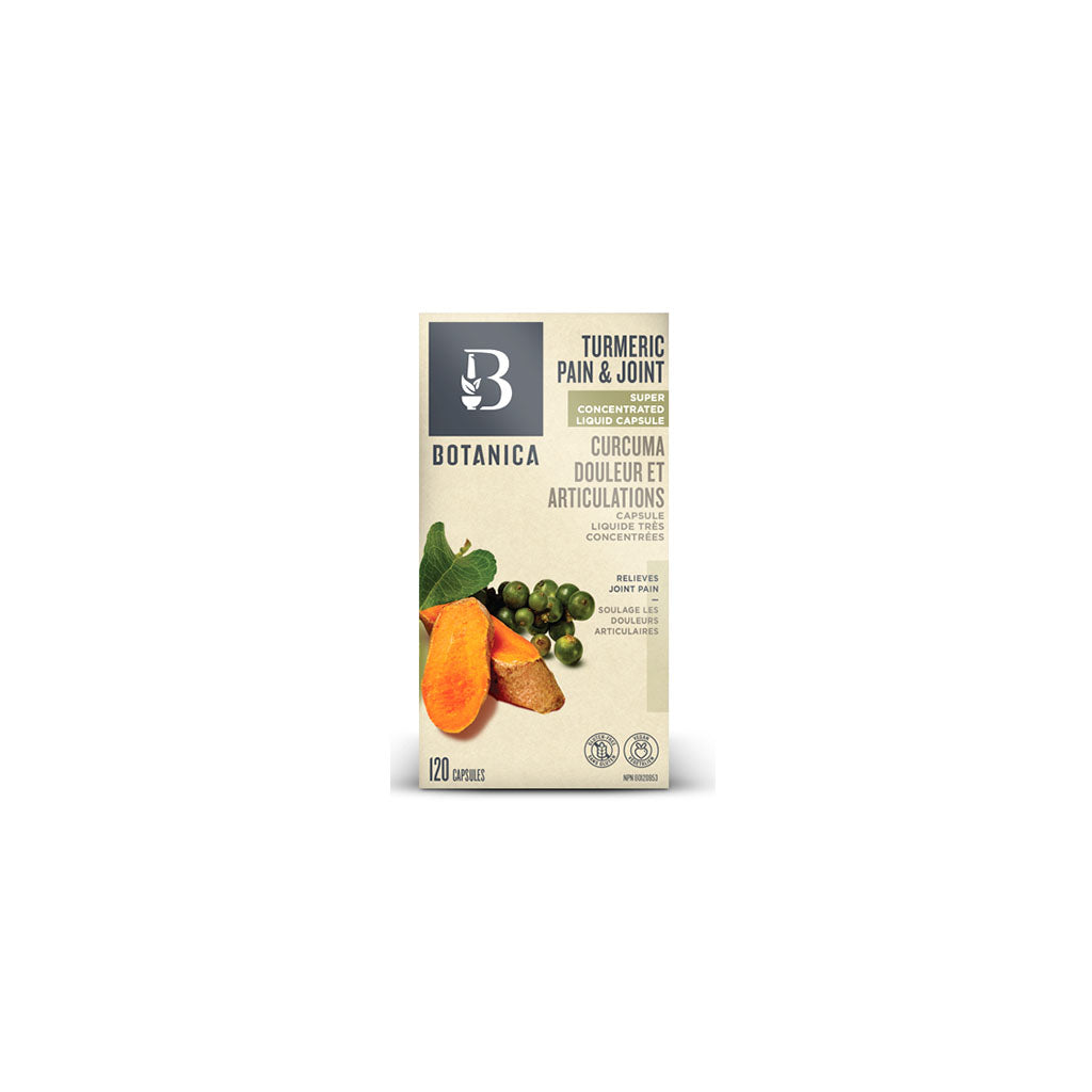 botanica curcuma douleur et articulations 120 capsules