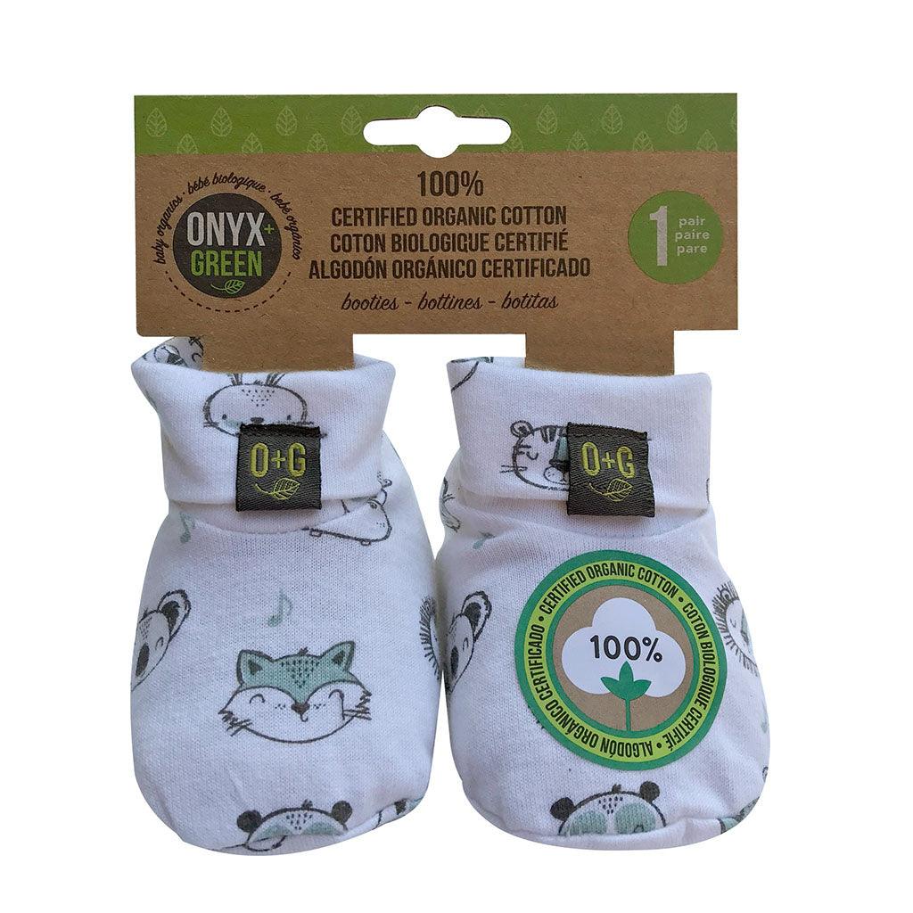 Bottines Bébé Coton Biologique Certifié Onyx + Green - La Boite à Grains