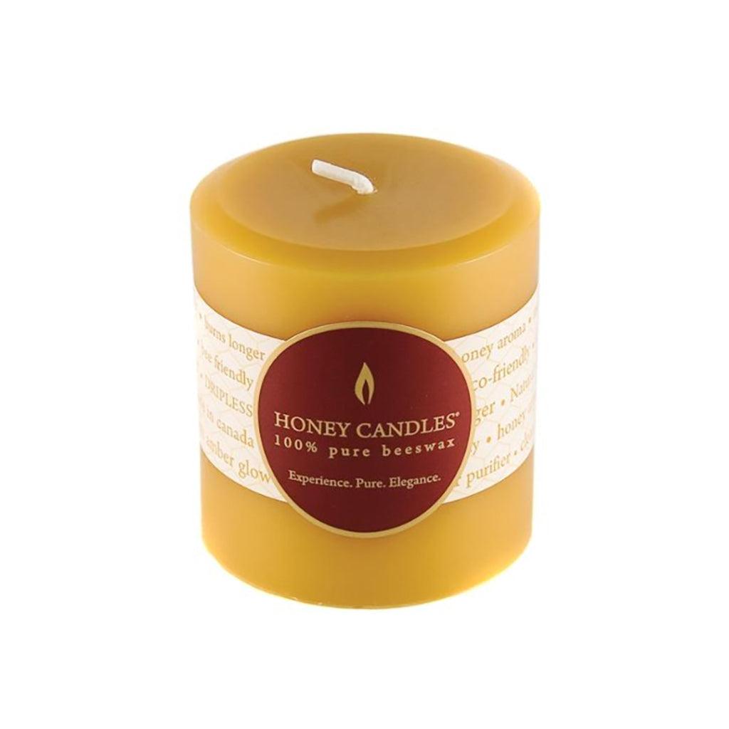 Bougie Pillar Cire d'Abeille Honey Candles - La Boite à Grains